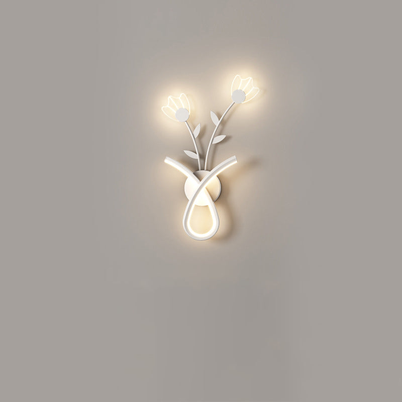 Iron Acrylic Flower Living Wall Lamp