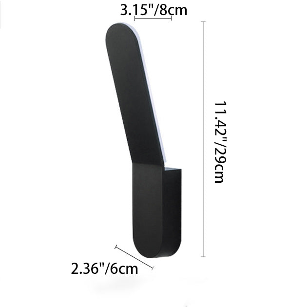 Rounded Aluminum Strip Living Wall Lamp