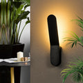Rounded Aluminum Strip Living Wall Lamp