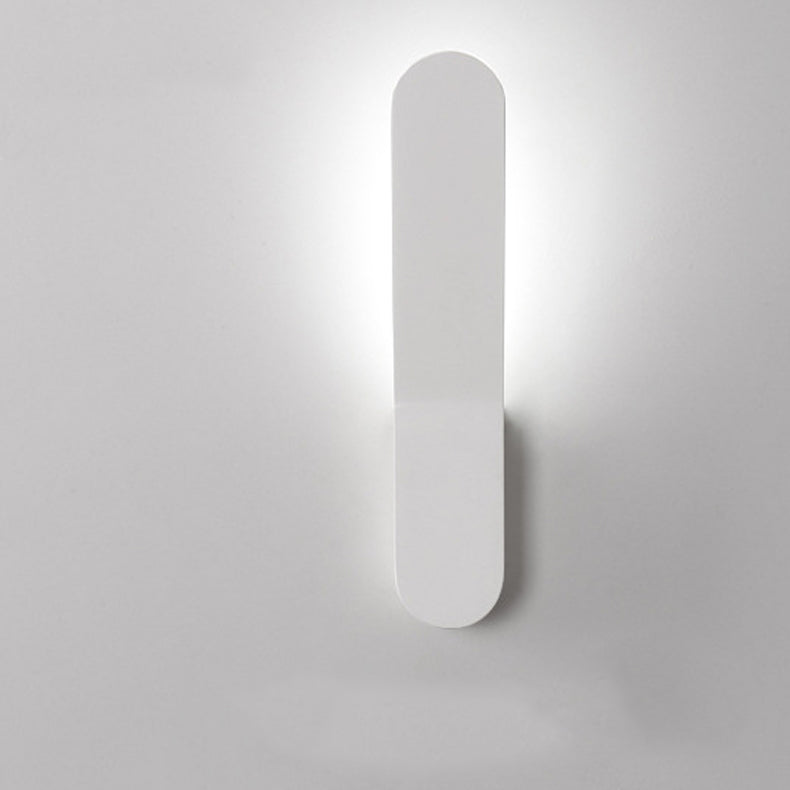 Rounded Aluminum Strip Living Wall Lamp