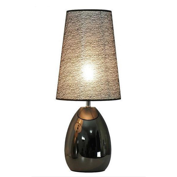 Fabric Hardware Round Bedroom Table Lamp