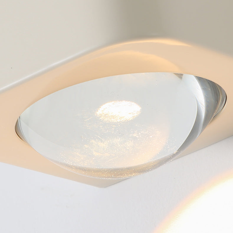Rounded Corner Square Iron Wall Lamp