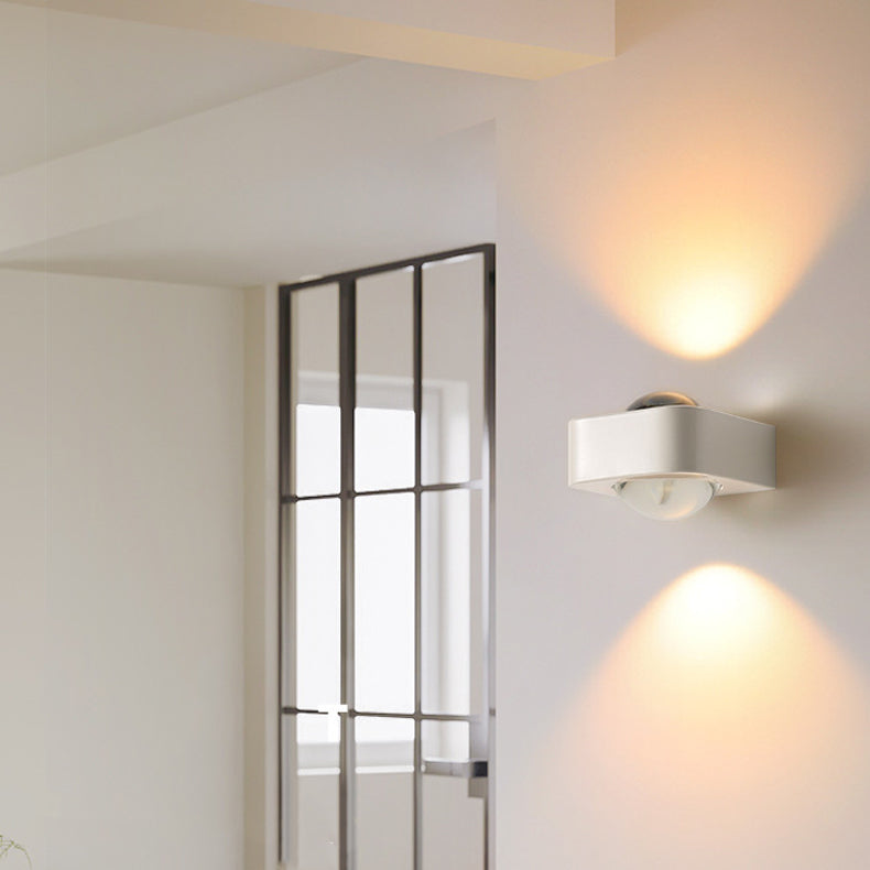 Rounded Corner Square Iron Wall Lamp