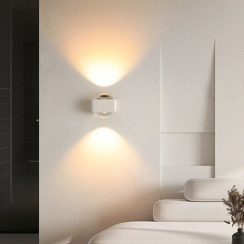 Rounded Corner Square Iron Wall Lamp