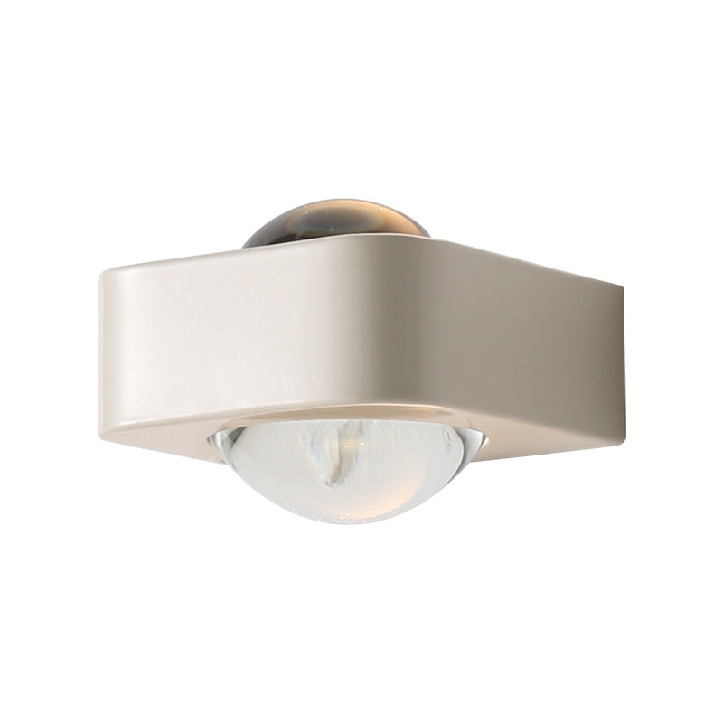 Rounded Corner Square Iron Wall Lamp
