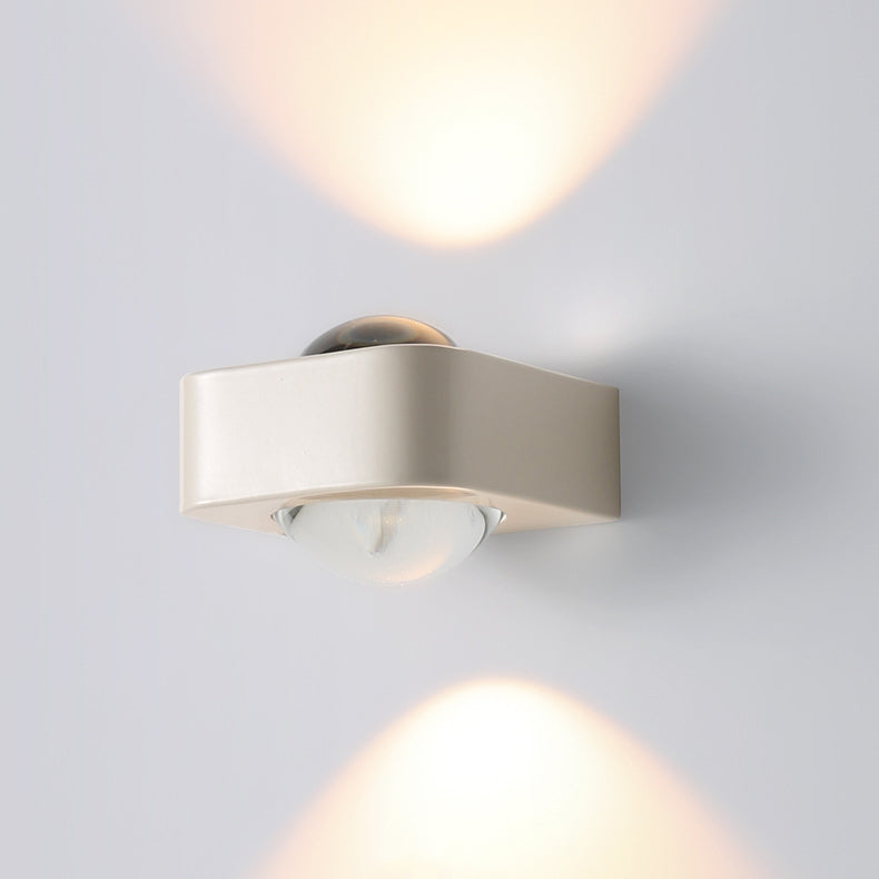 Rounded Corner Square Iron Wall Lamp