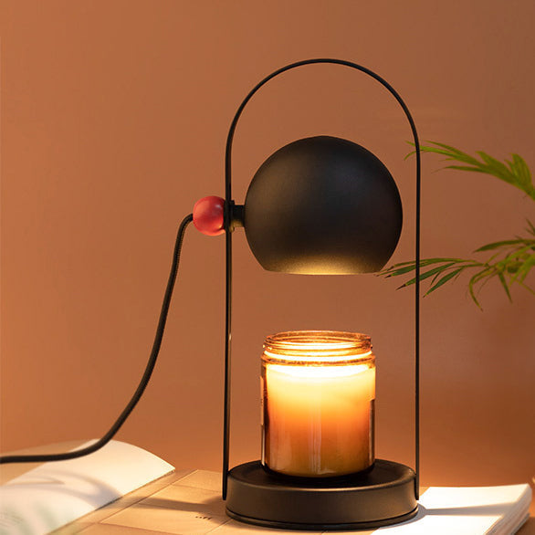 Iron Spherical Portable Melting Table Lamp