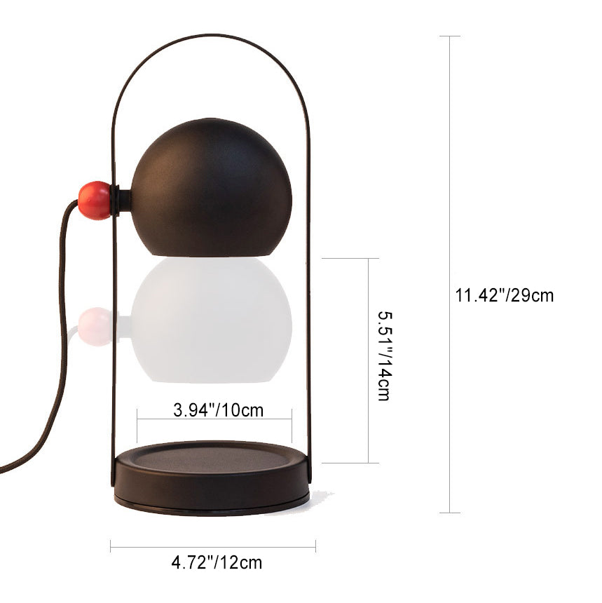 Iron Spherical Portable Melting Table Lamp