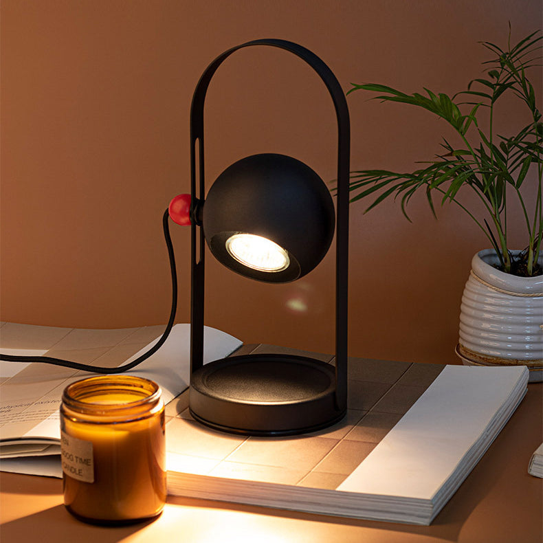 Iron Spherical Portable Melting Table Lamp