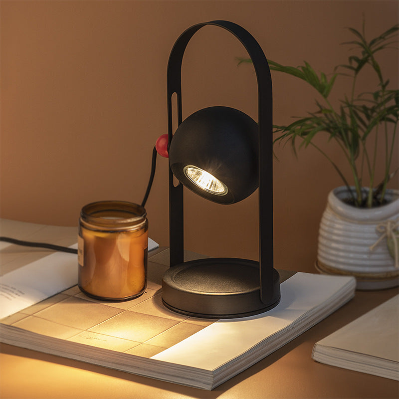 Iron Spherical Portable Melting Table Lamp