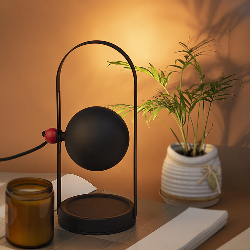 Iron Spherical Portable Melting Table Lamp