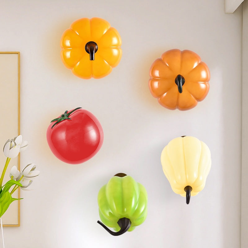 Simulation Vegetable Pumpkin Glass Wall Lamp