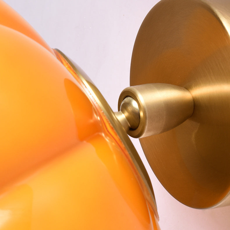 Simulation Vegetable Pumpkin Glass Wall Lamp