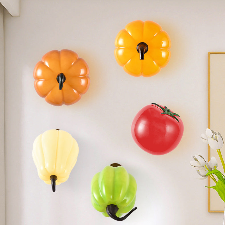 Simulation Vegetable Pumpkin Glass Wall Lamp