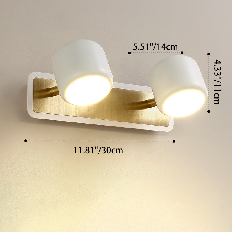 Cylinder Iron Vanity Mirror Wall Lamp