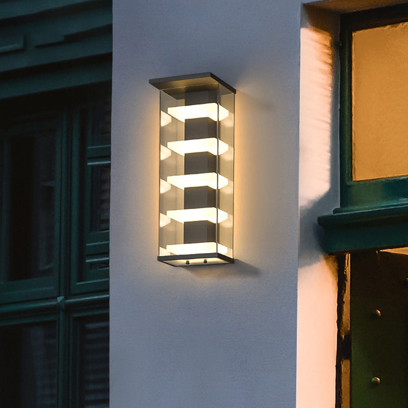 Stainless Steel Acrylic Rectangular Outdoor Light