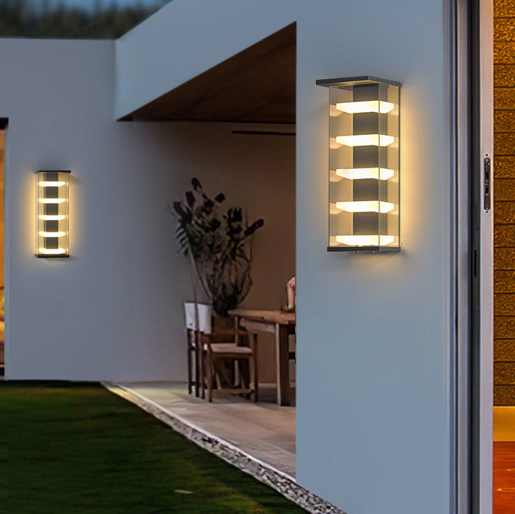 Stainless Steel Acrylic Rectangular Outdoor Light