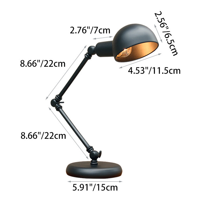 Iron Semicircular Rocker Arm Table Lamp