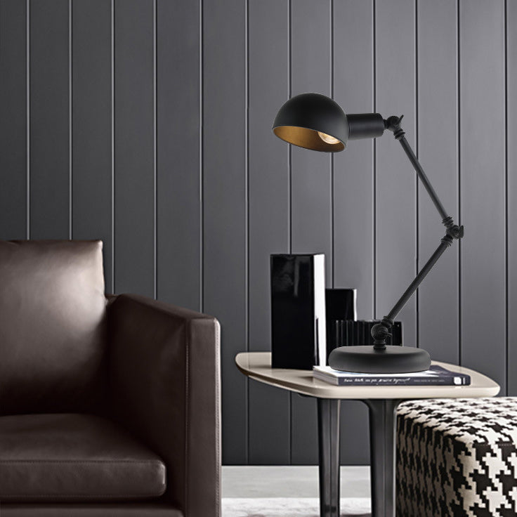 Iron Semicircular Rocker Arm Table Lamp