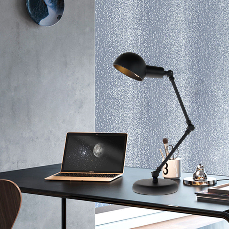 Iron Semicircular Rocker Arm Table Lamp