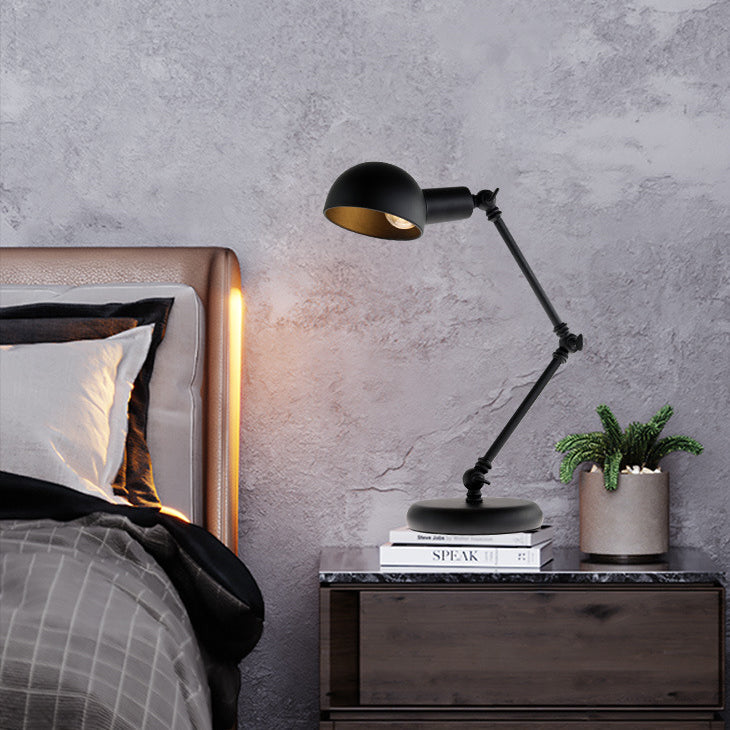 Iron Semicircular Rocker Arm Table Lamp