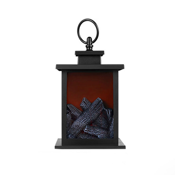 ABS Simulated Flame Fireplace Table Lamp