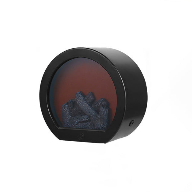 ABS Simulated Flame Fireplace Table Lamp