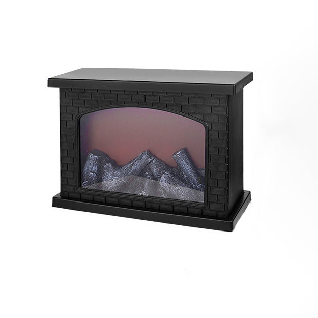 ABS Simulated Flame Fireplace Table Lamp