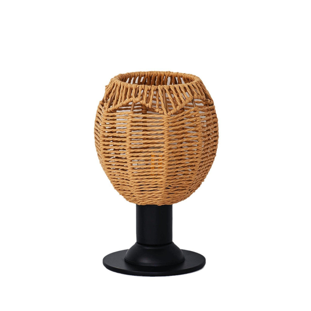 Hemp Rope Weaving Cage Table Lamp