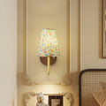 Copper Solid Wood Fabric Wall Lamp
