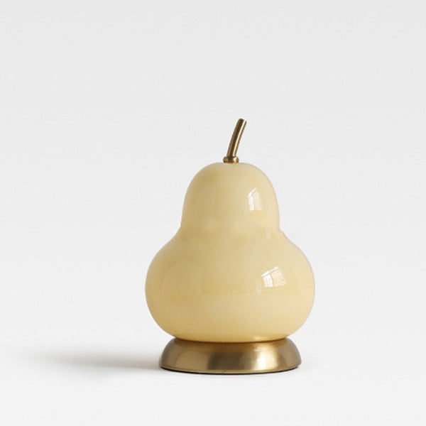 Pear Glass Iron Rechargeable Table Lamp