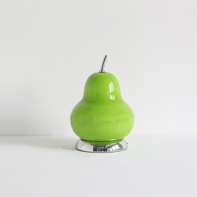 Pear Glass Iron Rechargeable Table Lamp