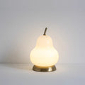Pear Glass Iron Rechargeable Table Lamp