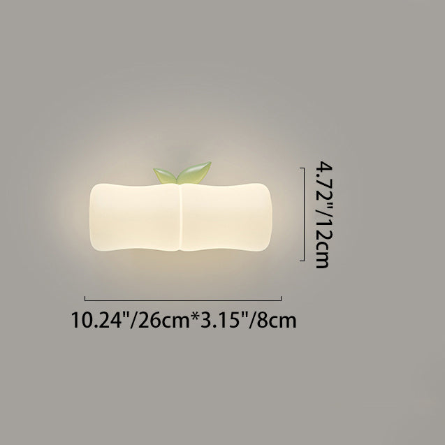 Animal Koala Bamboo PE Wall Lamp