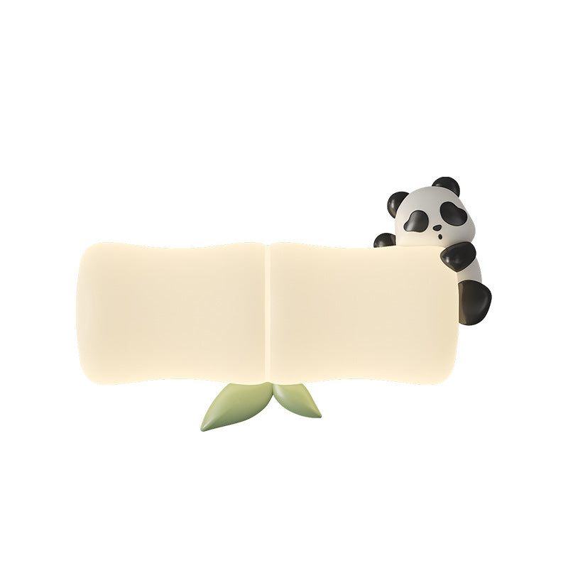 Animal Koala Bamboo PE Wall Lamp