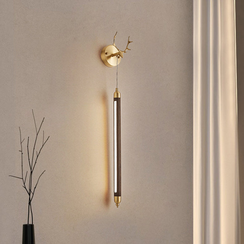 Full Copper Solid Wood Wall Lamp