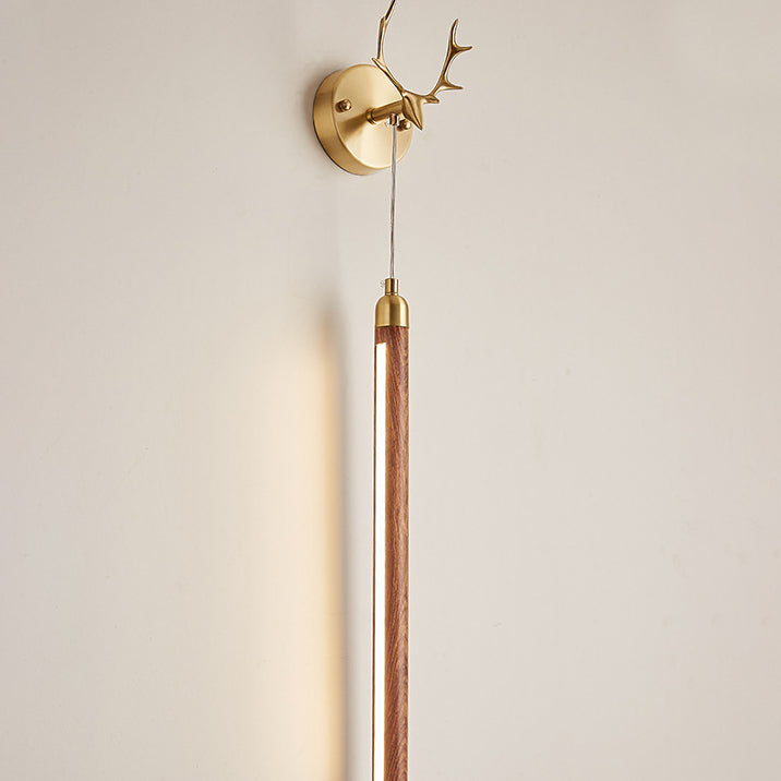 Full Copper Solid Wood Wall Lamp
