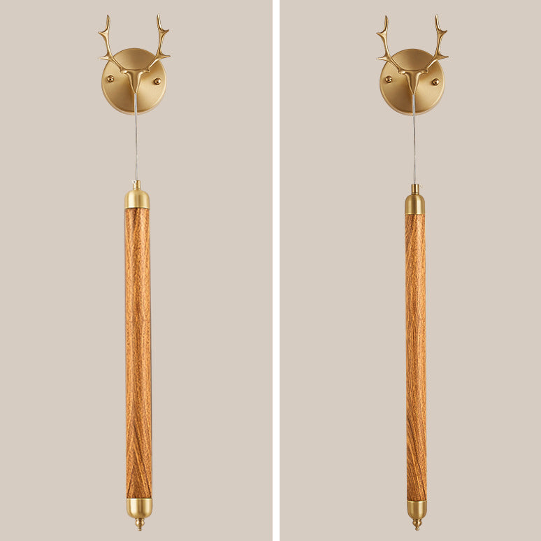 Full Copper Solid Wood Wall Lamp