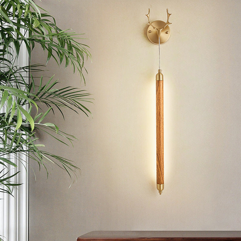 Full Copper Solid Wood Wall Lamp