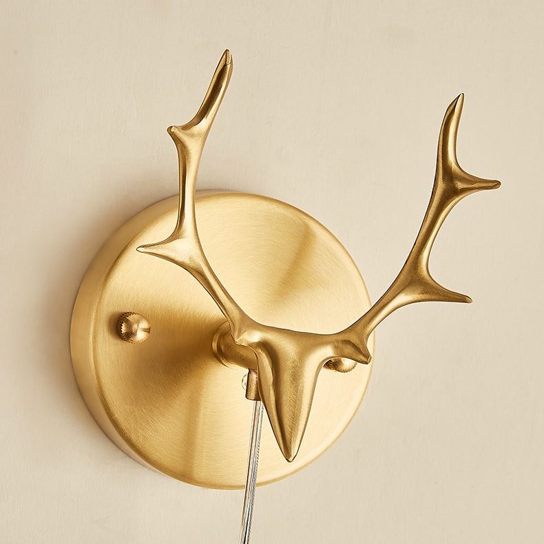 Full Copper Solid Wood Wall Lamp