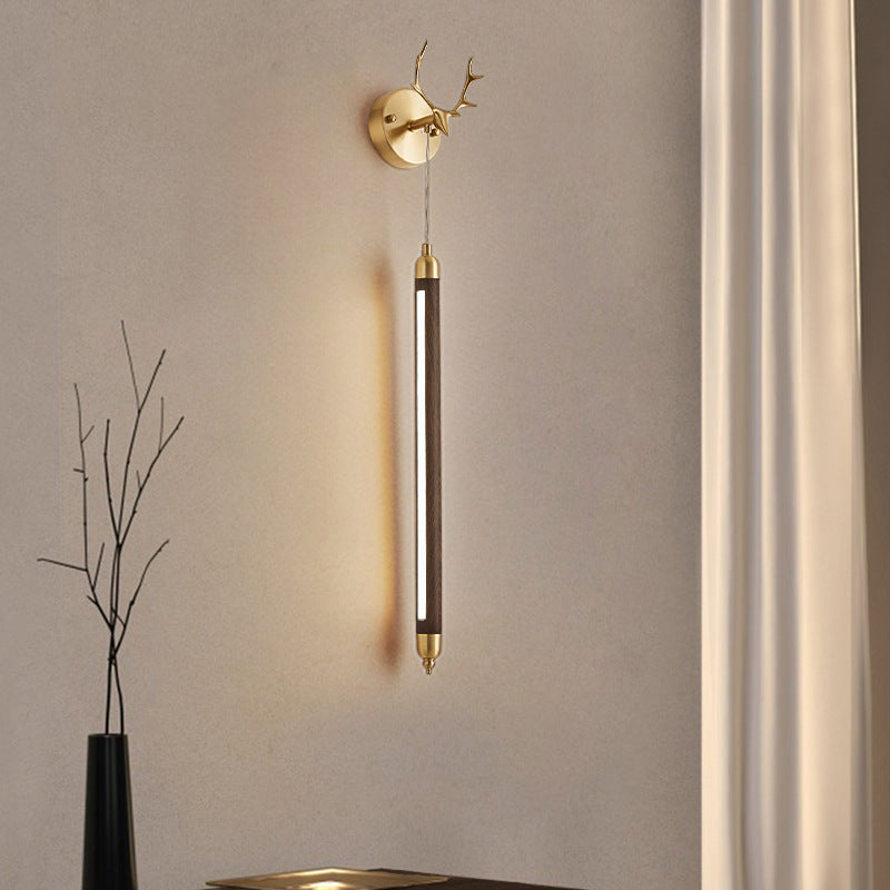 Full Copper Solid Wood Wall Lamp