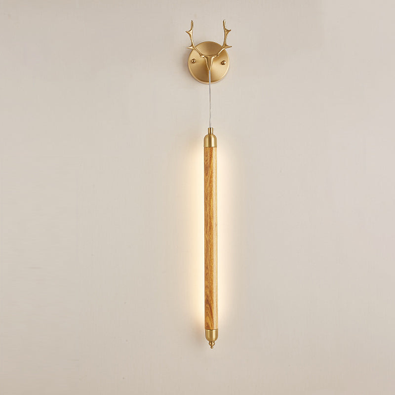 Full Copper Solid Wood Wall Lamp