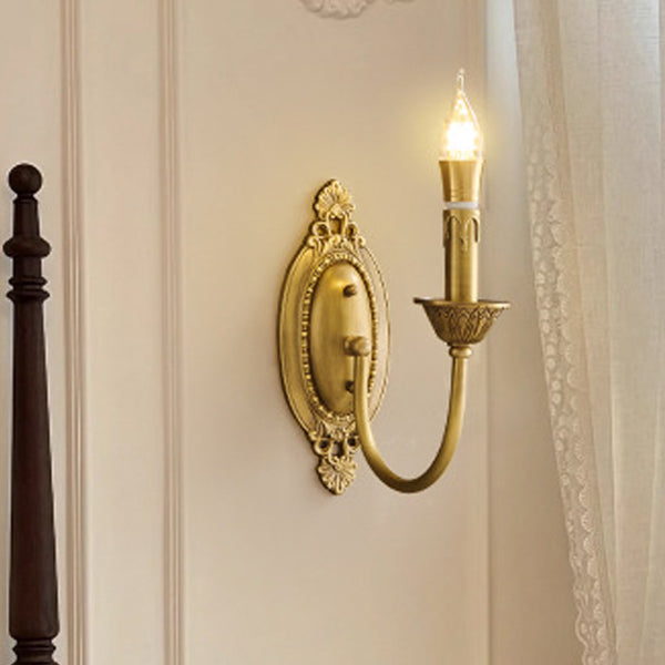 Full Copper Candelabra Living Wall Lamp