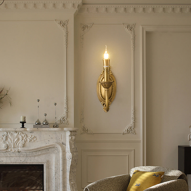 Full Copper Candelabra Living Wall Lamp
