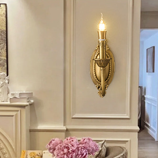 Full Copper Candelabra Living Wall Lamp