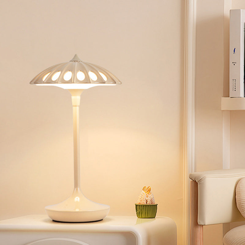 Aluminum Acrylic Umbrella Bedroom Table Lamp