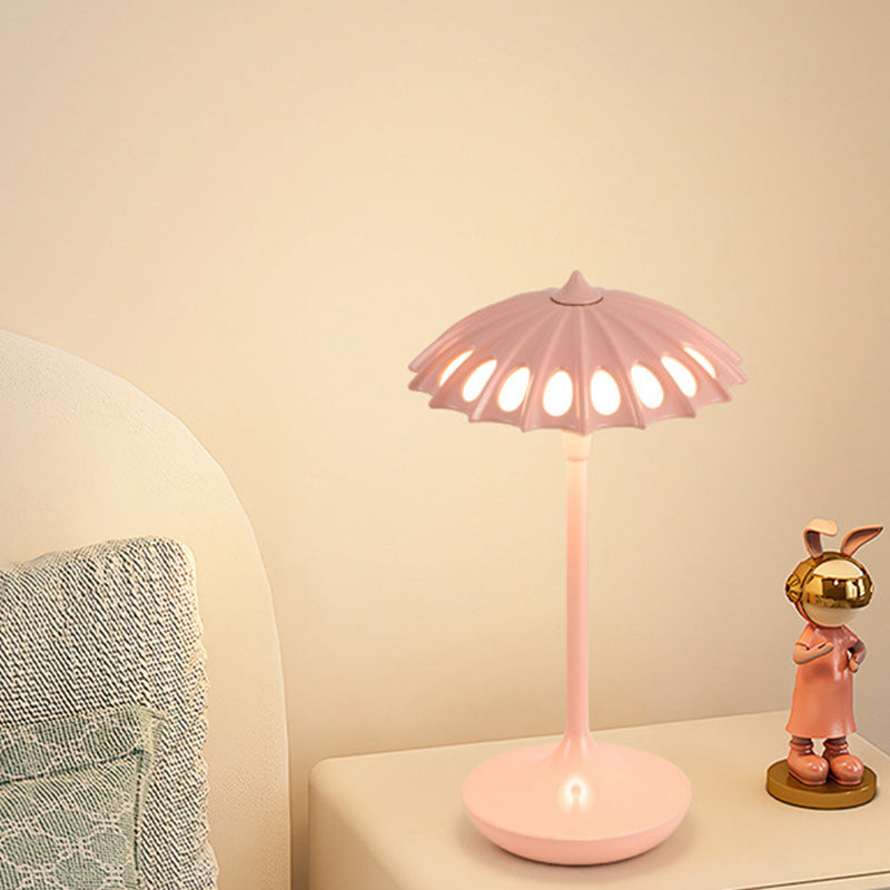 Aluminum Acrylic Umbrella Bedroom Table Lamp