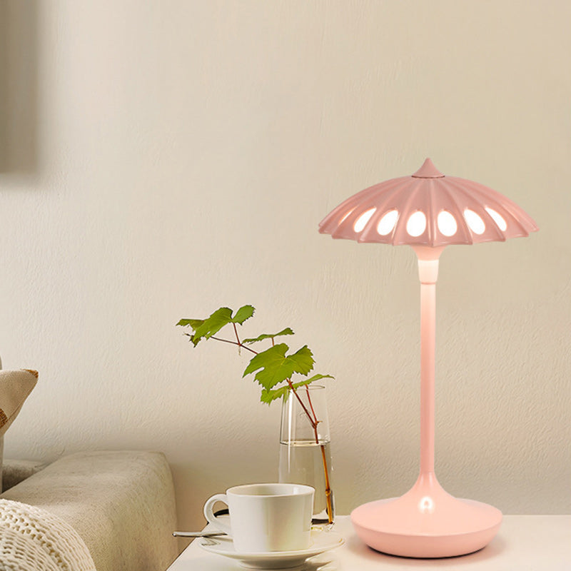 Aluminum Acrylic Umbrella Bedroom Table Lamp