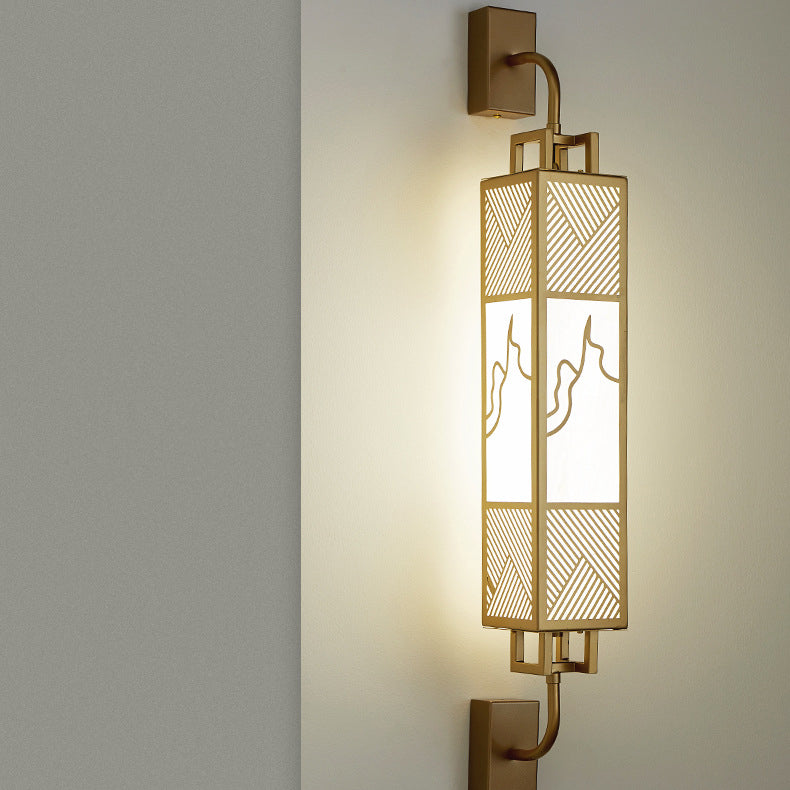 Carbon Steel Imitation Marble Wall Lamp