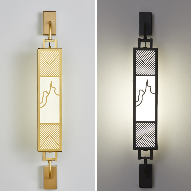 Carbon Steel Imitation Marble Wall Lamp